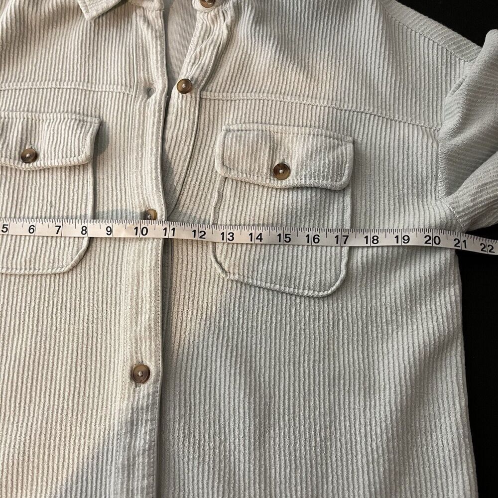 Anthropologie Pilcro shirt dress corduroy blue XS Oversized - Picture 8 of 9